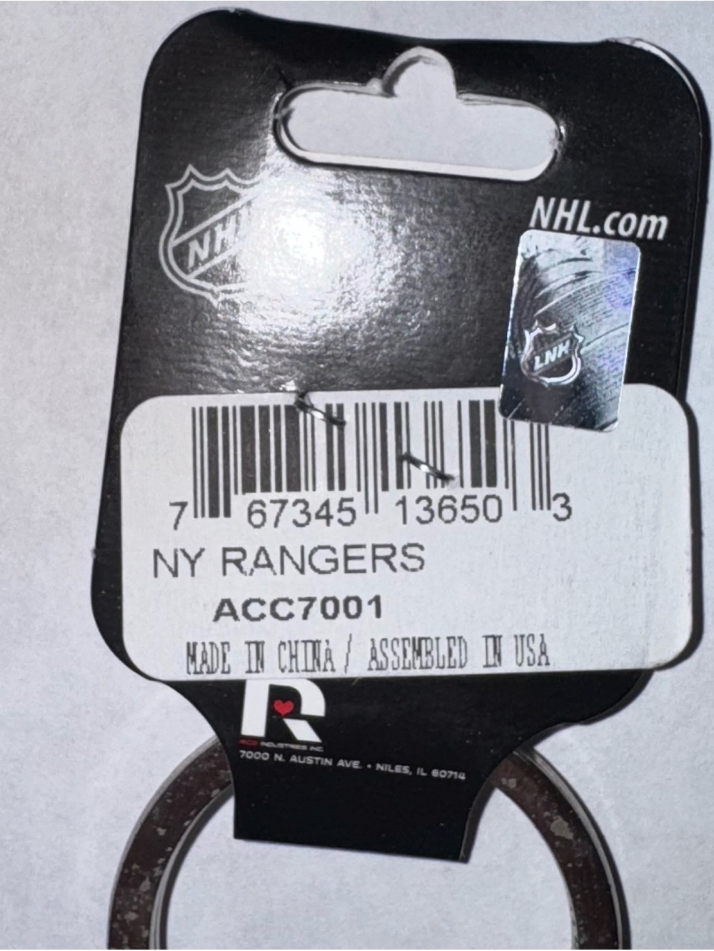 NHL NY Rangers Keychain NEW! - Picture 4 of 4